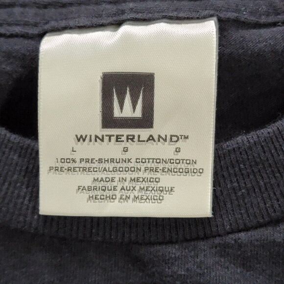 Vintage NSYNC Tour 2000 Band T Shirt Black Winterland Paper Tag Double Sided Y2K - Picture 8 of 9